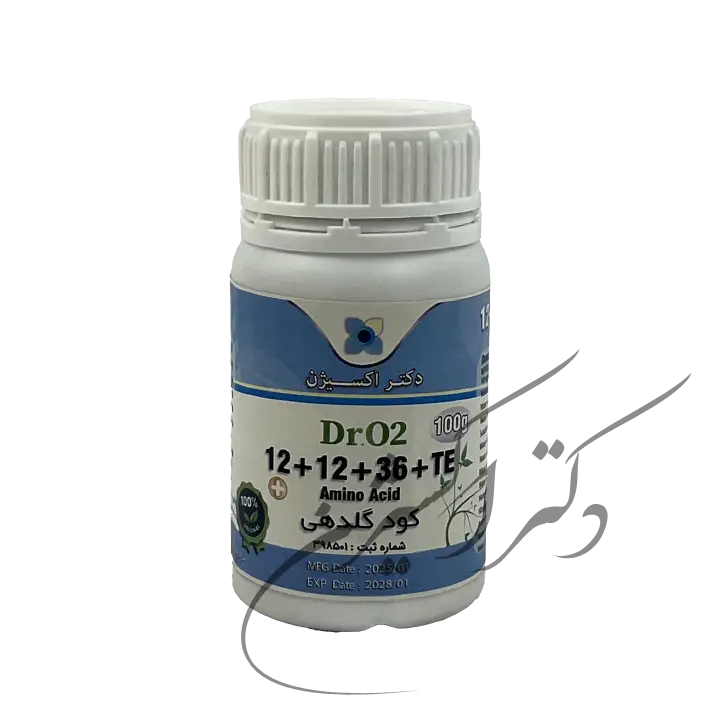 کود NPK 12 12 36 دکتر اکسیژن، قوطی ۱۰۰ گرمی آلمانی