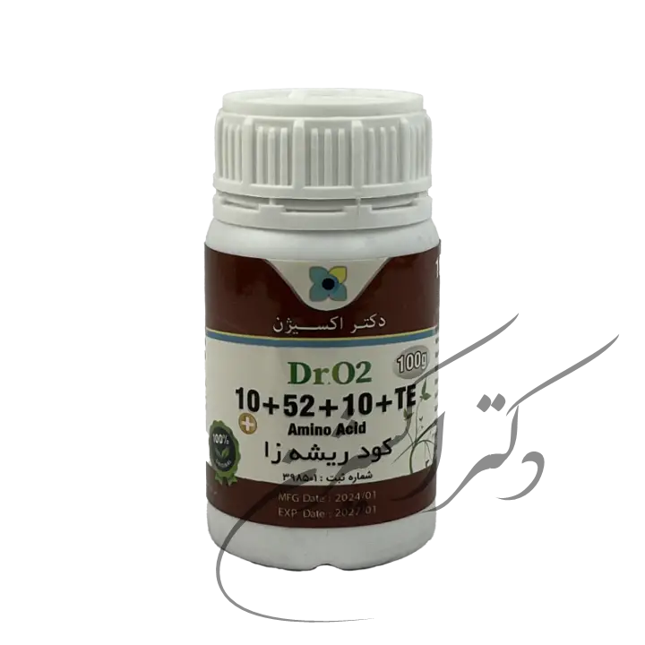 کود NPK 10 52 10 دکتر اکسیژن، قوطی ۱۰۰ گرمی آلمانی