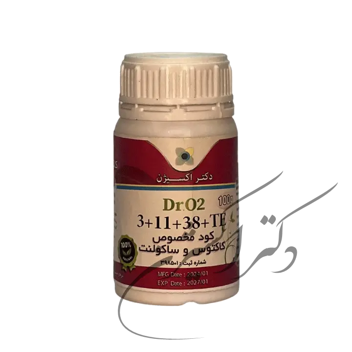 کود NPK 3-11-38 دکتر اکسیژن 100 گرمی به همراه عناصر ریزمغذی