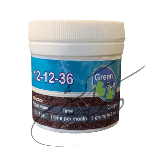 کود تقویت کننده ۳۶-۱۲-۱۲ گرین سی 100 گرمی